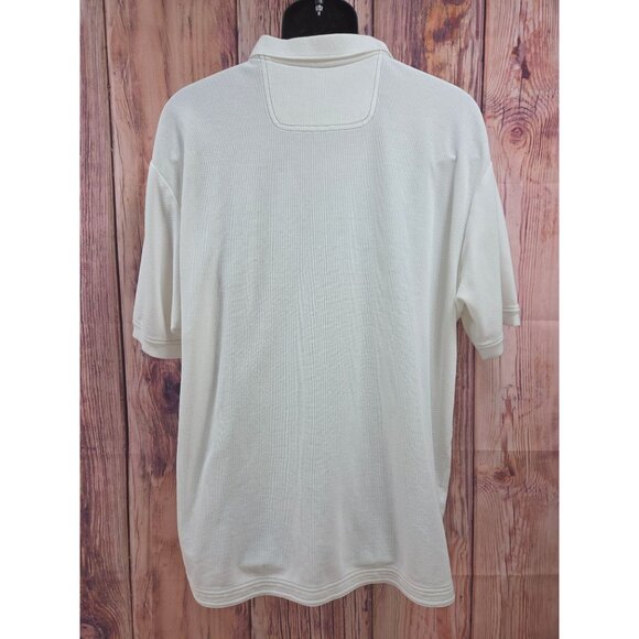 Tommy Bahama White Polo Shirt 2XL Mens 100% Pima Cotton - Picture 2 of 7
